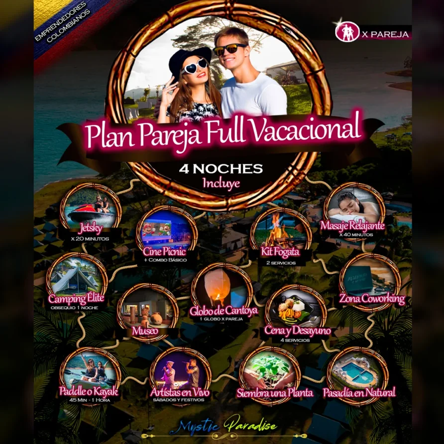 Plan PAREJA FULL VACACIONAL Calima Darien