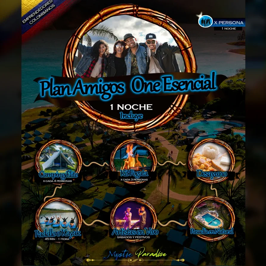Plan AMIGOS ONE ESENCIAL Mystic Paradise Lago Calima