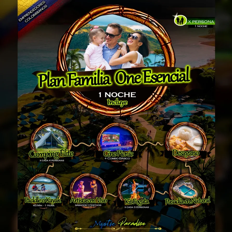 Plan FAMILIA ONE ESENCIAL Mystic Paradise Lago Calima