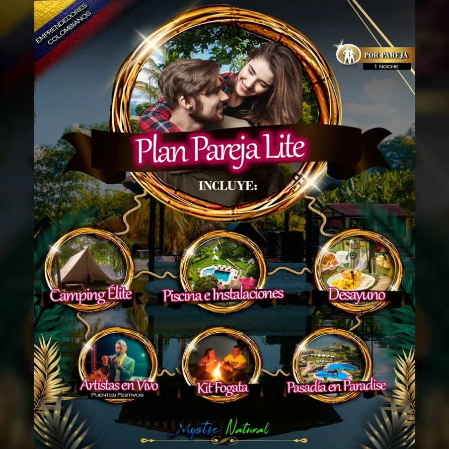 plan PAREJA LITE Mystic Paradise Lago Calima
