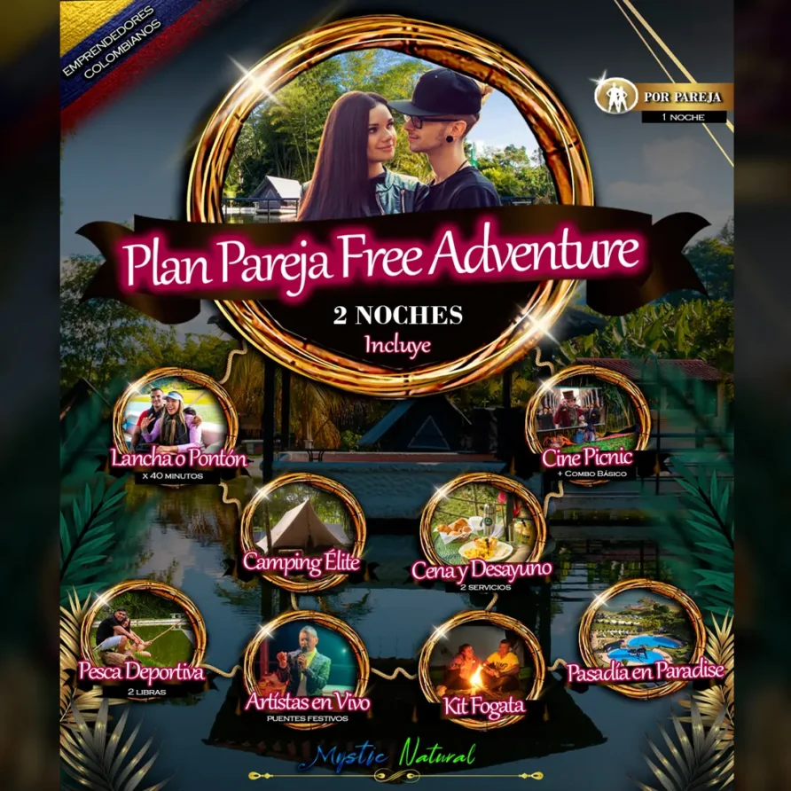 Plan -pareja-free-adventure Mystic Natural Lago Calima
