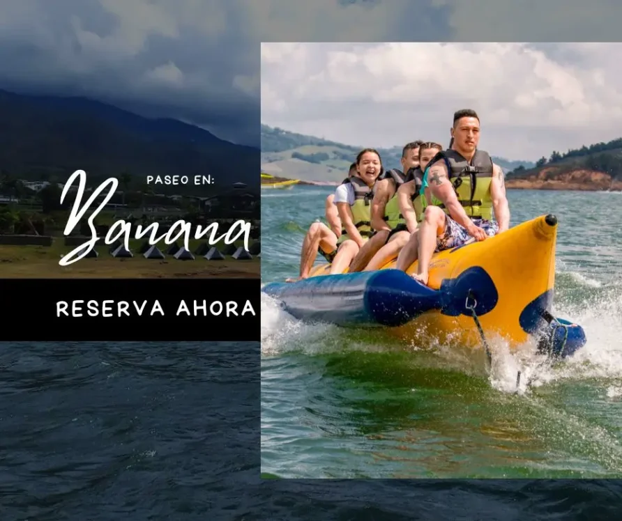 paseo en banana en el lago calima