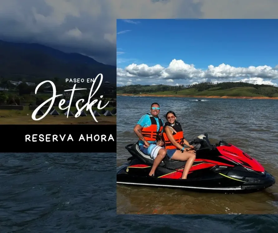 paseo en jetski en el lago calima
