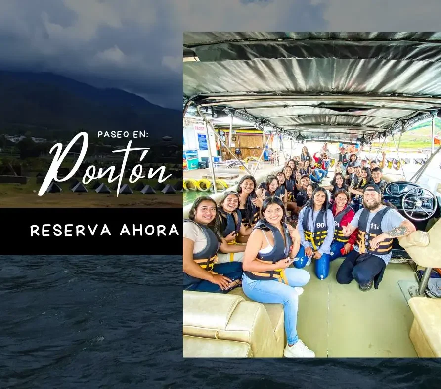 Paseo en Pontón en el Lago Calima