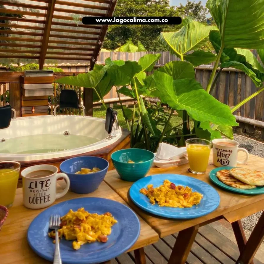 desayuno glamping lago calima