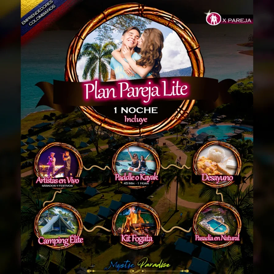 Plan pareja lite mystic paradise lago calima